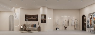 现代服装店3D模型下载